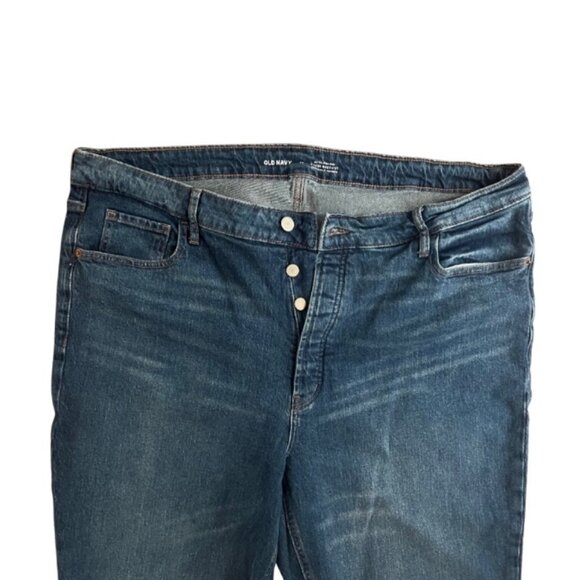 Old Navy Extra High-Rise Kicker Boot-Cut Jeans – Size 18 - Picture 2 of 2